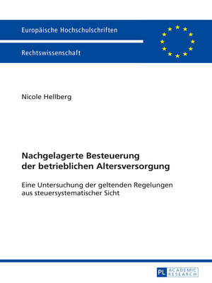 cover image of Nachgelagerte Besteuerung der betrieblichen Altersversorgung